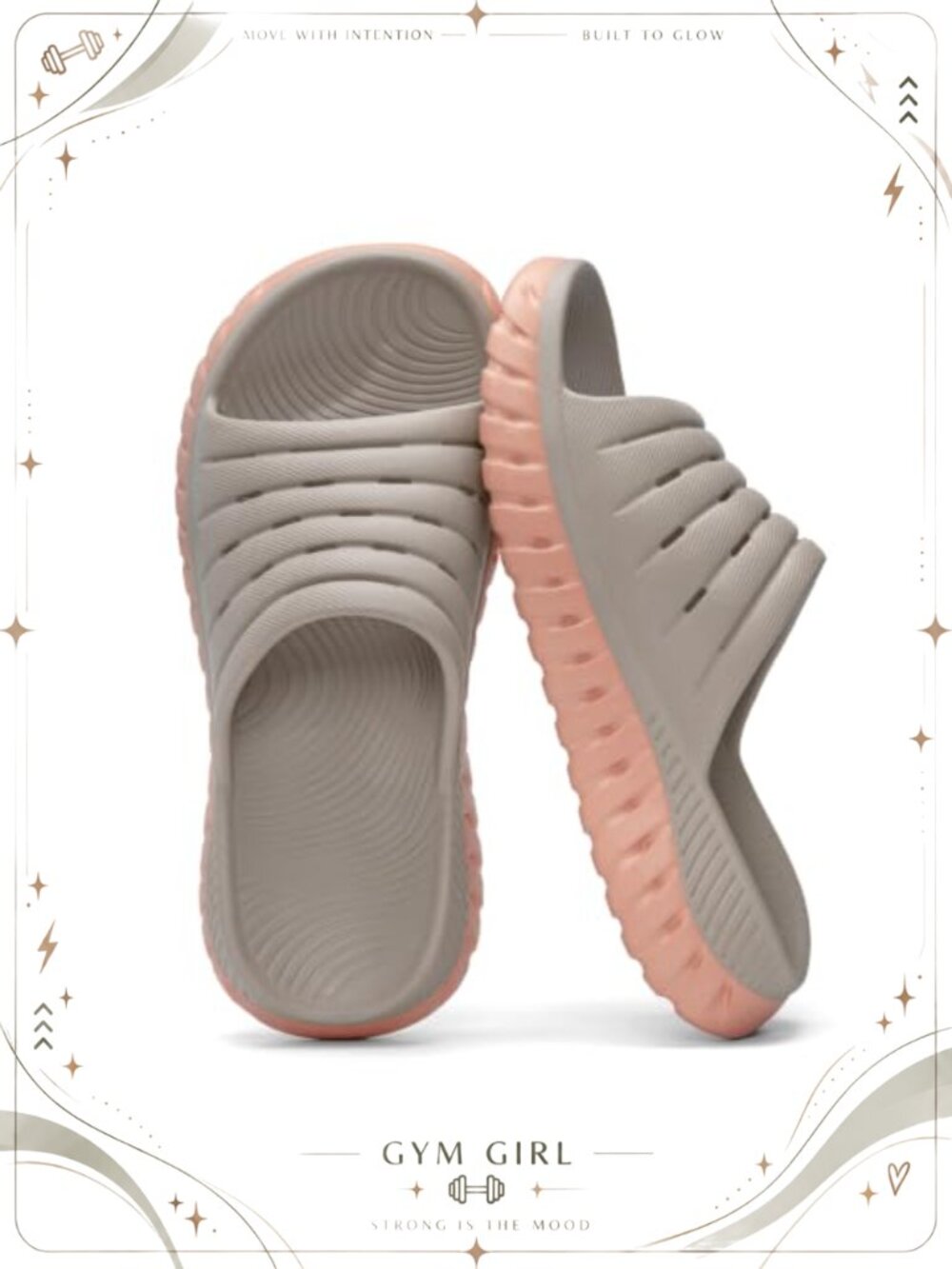 Womens Recovery Slides Sandals Arch Support EVA Slides